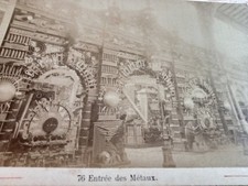 Photo CDV Paris UNIVERSAL EXHIBITION 1889 ENTRANCE OF METALS - METALLURGY