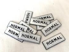 10 SMALL ANTIQUE ""NORMAL"" SNCF TRAIN RAILWAY ENAMEL PLATES (2)
