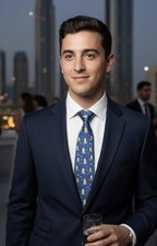 Hermès Cravate 100% Soie Bleu