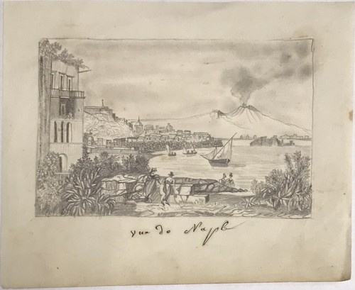 Dessin ancien original mine - mine, de