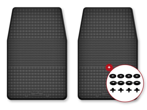 Tapis avant caoutchouc - , bac