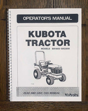 Tractor Operator Instruction Maintenance Manual fits Kubota BX1800 BX2200 Operat