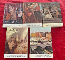 5 Volumes Lagarde et Michard   XVI  XVIIème  XVIIIème XIXème XXème TBE