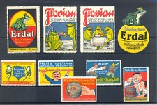 POSTER STAMPS-REPTILES --FROG FROSCHE KIKKER --9 ST...--F/VF --@949