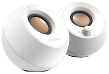 Enceintes Stéréo De Bureau Pebble 2.0, Blanches - CREATIVE