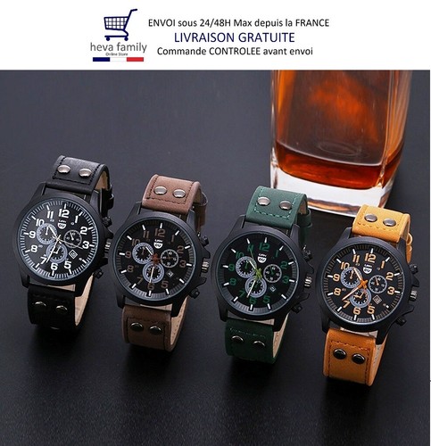 Montre homme cuir - montre, style