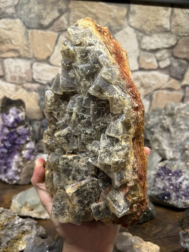 énorme fluorite française - fluorite,