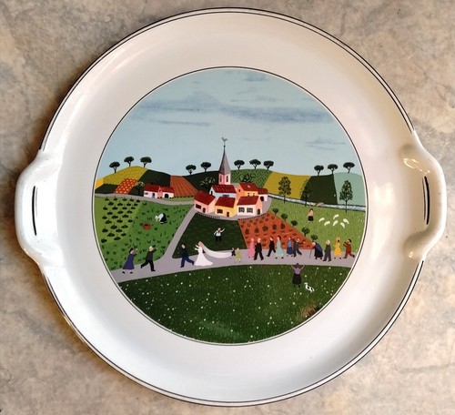 Vintage joli plat - , à