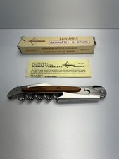 LAGUIOLE Vintage 2007 G. David Waiters Crossbow Corkscrew #1004 Olive Wood