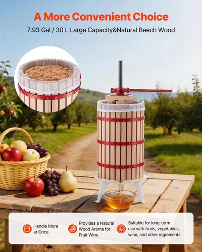 Fruit wine press 93gal - fruit,