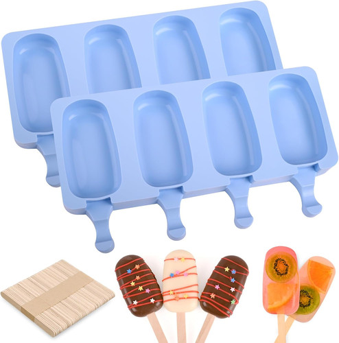 Pcs silicone ice cream molds - 2,