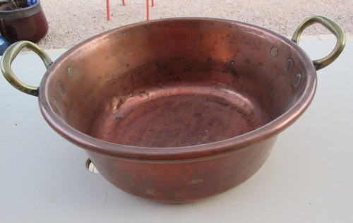 Ancienne bassine confiture - bassine, à