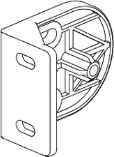 1x 194891 - Clip de panneau de fond pour armoire IKEA PAX