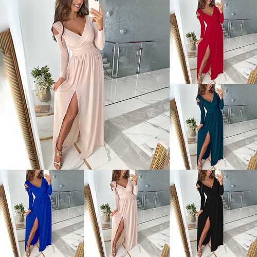Robe maxi noire élégante - , de