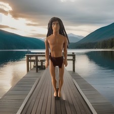 Disney TARZAN Vine Swinging Doll Mattel 1999