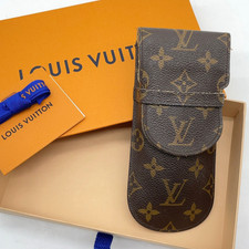 Auth Louis Vuitton Monogram Etui Lunettes Glasses Case M62970 W/Box NS0909953