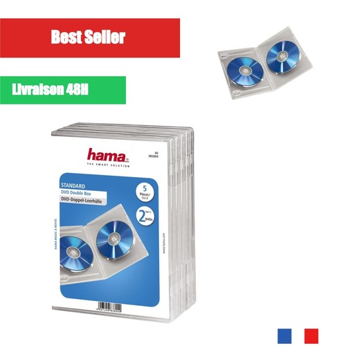 Hama boîtier double dvd - boîtier,