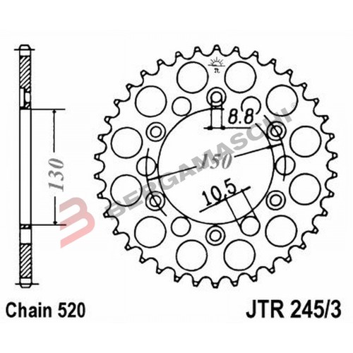 Couronne transmission moto - couronne,