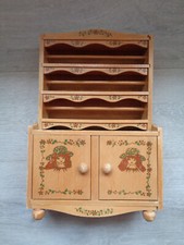 ANCIEN JOUET BUFFET VAISSELIER EN BOIS MOBILIER MEUBLE DE POUPEE
