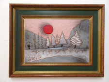 Tableau en céramique Lilette Valentin - Les Archanges - Vallauris 1960