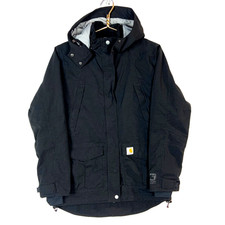Carhartt Women’s Storm Defender Jacket XS Black Full Zip Lined