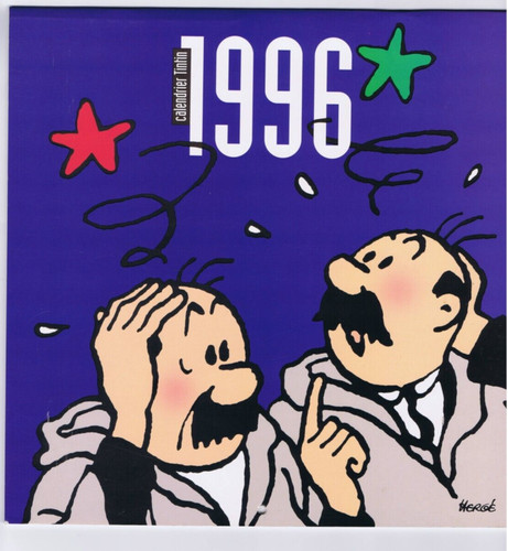 Calendrier tintin 1996 - tintin, dupont