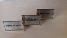 Occasion - Lot Trois Plaques Pour Exposition En Magasin - Item Pour Collectors