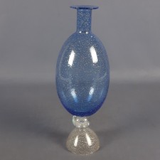 Pot Verre Murano Blu Avec Blu