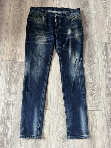 Dsquared2 men navy ripped - navy,