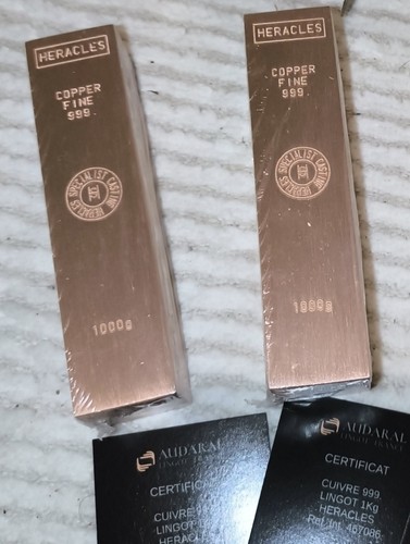 Lingot cuivre 1kg - cuivre,