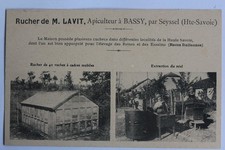 Old postcard Haute-Savoie Apucher by Mr. Lavit Beekeeper Bassy Seyssel Hives (53896)