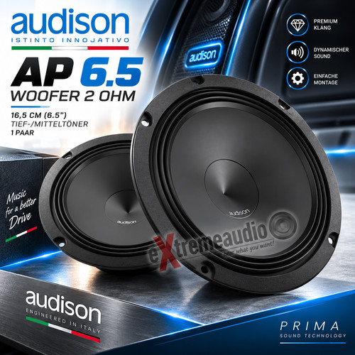 Audison woofer basse 2 - audison, 6.5