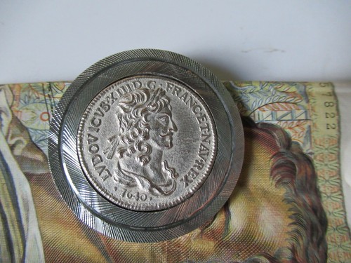 Ancien porte billet pince à - ,