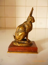 Barye, liévre bronze, fonte