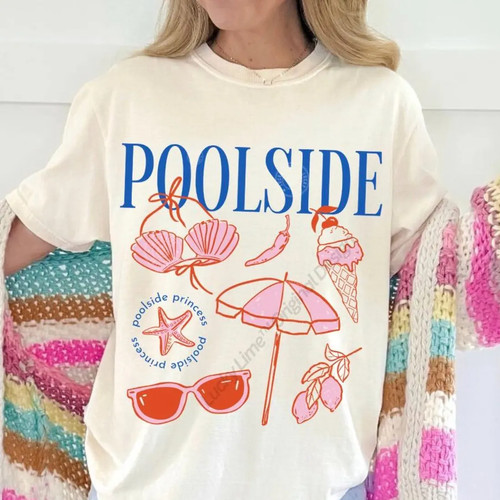 Poolside princess shirt retro - poolside,
