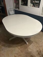 table ronde Blanche extensible