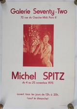 [AFFICHE D'ART] Michel SPITZ : Portrait nue féminin #Seventy-two#Paris, 1975
