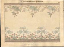 1900 Grande Lithographie Art