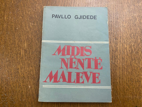 Old albanian book midis - old, nente