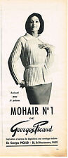 PUBLICITE ADVERTISING 034   1960    GEORGES PICAUD   laines MOHAIR N°1