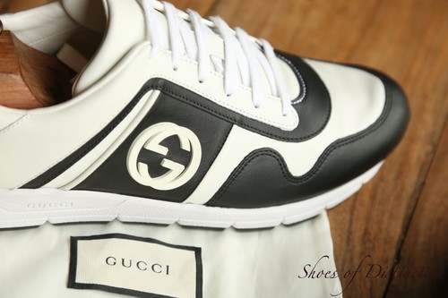 Gucci blanc bleu marine - gucci,