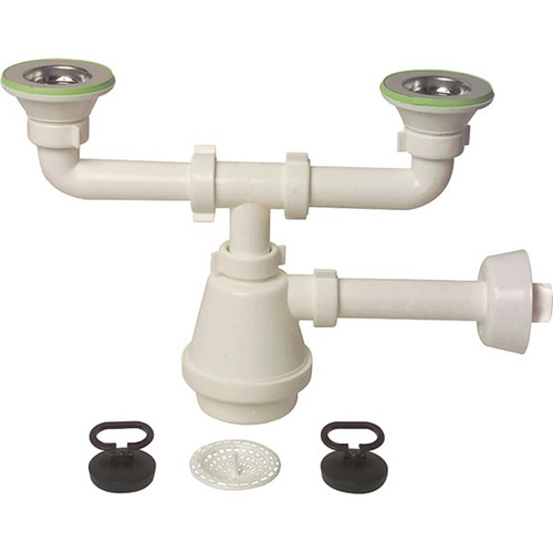 Siphon pvc voies 1 - pvc, 2