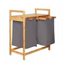 Panier à linge en bambou avec