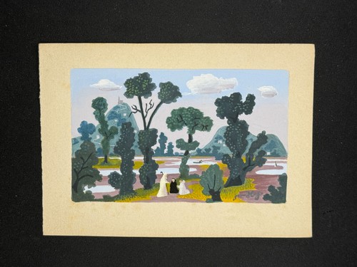 Jean hugo superbe gouache - hugo,