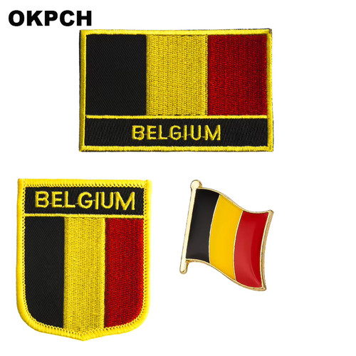 écusson belgique brodé - belgique,