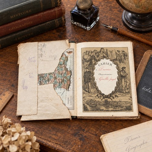 Ancien cahier école - cahier, /