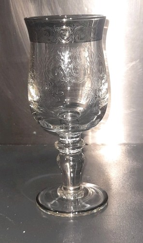 Antique engraved crystal water - engraved,