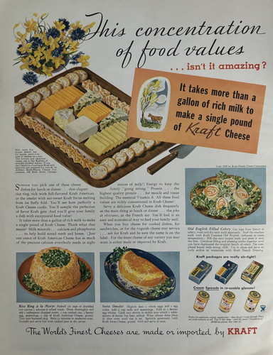 1935 kraft cheese - kraft, recipes