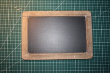 ancienne Ardoise Écolier École Vintage Objet Scolaire entourage Bois 26x18 cm