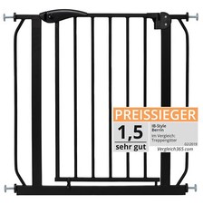 Barrière de sécurité Grille d'escaliers sans perçage BERRIN noire ib style®